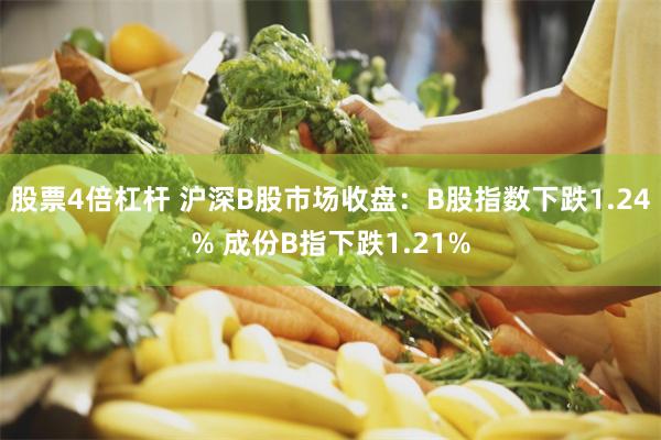 股票4倍杠杆 沪深B股市场收盘：B股指数下跌1.24% 成份B指下跌1.21%