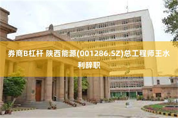 券商B杠杆 陕西能源(001286.SZ)总工程师王水利辞职