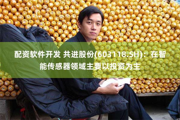 配资软件开发 共进股份(603118.SH)：在智能传感器领域主要以投资为主